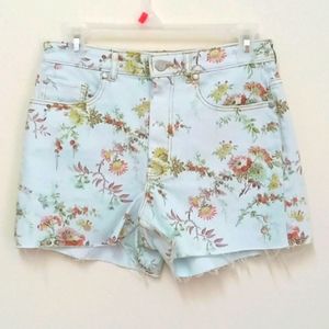 *Final Price* La Vie Rebecca Taylor Belle Bouquet Floral Cut Off Shorts NWOT